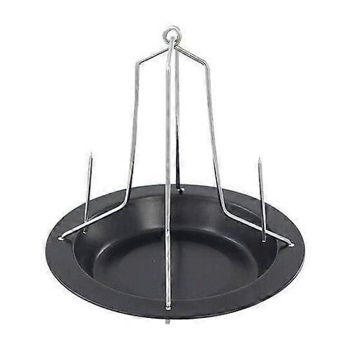 Grille à poulet chromée avec base pour une surface de friture croustillante