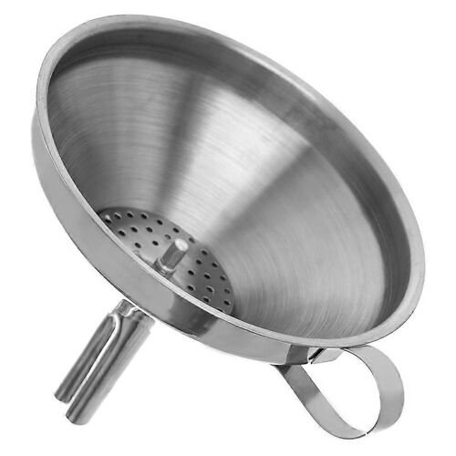 Entonnoir en acier avec passoire - 12,5 cm de diamètre
