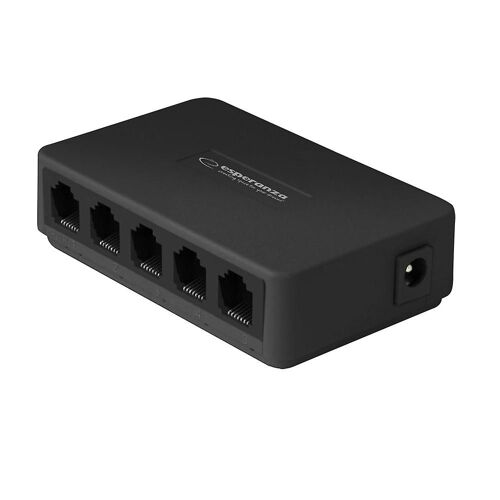 Commutateur Ethernet 5 ports Esperanza 10/100/1000 Onyx