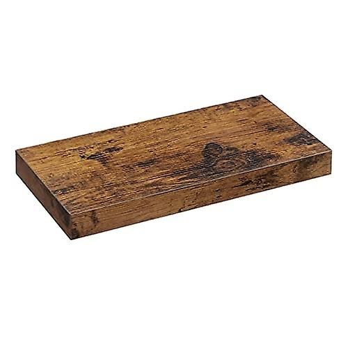 Étagère murale flottante marron rustique - 40cm, peut supporter 10-15kg