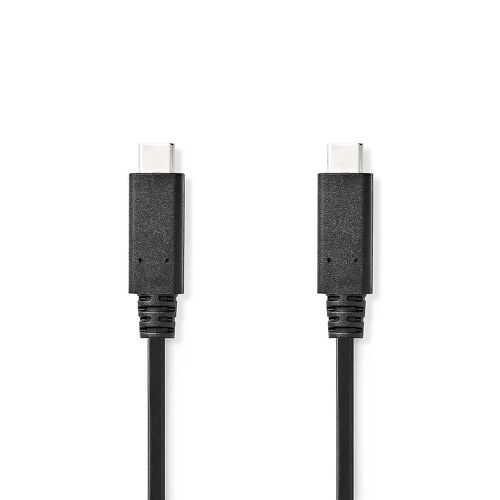 Câble USB | USB 3.2 de 2x2 génération | USB-C¿ mâle | USB-C¿ mâle | 240 W | 8K@30Hz | 20 Gbit/s | Nickelé