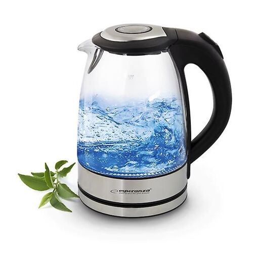 Bouilloire Esperanza en verre avec lumière LED Yosemite 1,7 L
