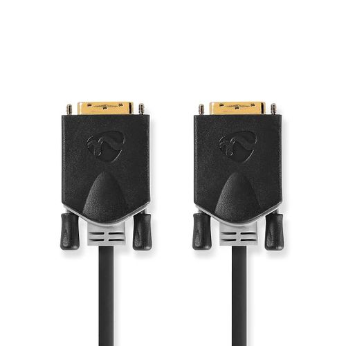 Câble DVI | DVI-D 24+1 broche mâle | DVI-D 24+1 broche mâle | 2560 x 1600 x 1600 | Plaqué or | 3,00 m | Droit | PV