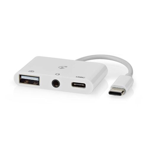 Adaptateur USB multiport | Câble USB 2.0 | USB-C¿ mâle | USB-A Femelle / USB-C¿ Femelle / 3.5mm Femelle | 480 Mbit/s |