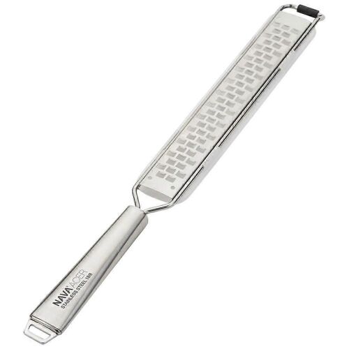 Râpe de cuisine plate confortable de 40 cm en acier inoxydable pour agrumes et épices