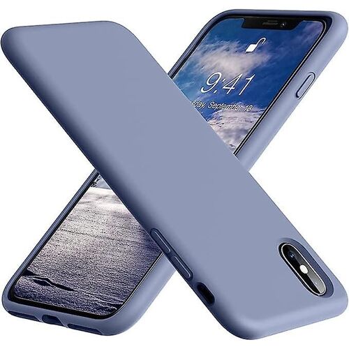 Coque iPhone 6s, silicone liquide souple, caoutchouc ultra-fin, protection de tout le corpsViolet clair