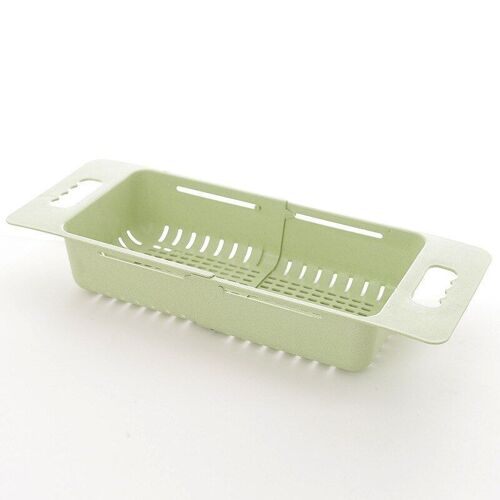Égouttoir À Vaisselle Réglable, Panier De Séchage En Plastique Pour Laver Les Légumes Et Les Fruits, Organisateur D'accessoires De Cuisine