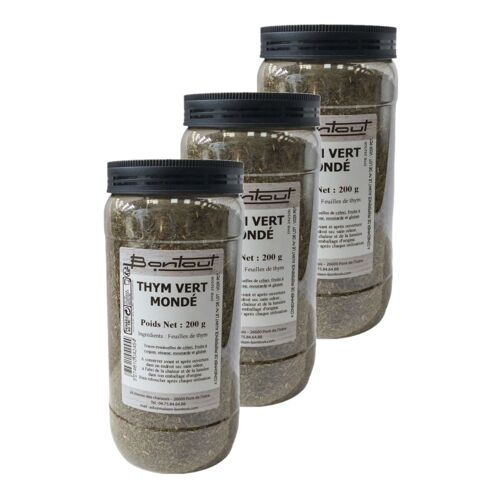 Lot 3x Thym Vert Mondé - Pot 200g