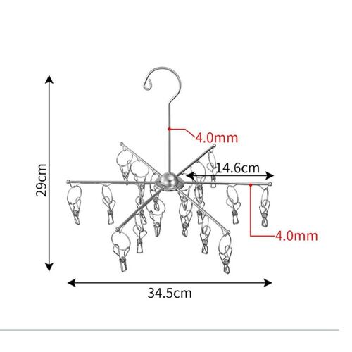 Nouveau Support De Séchage De Vêtements, Multifonctionnel, Cintres Pliables, Support De Sèche Linge En Métal, Piquets De Chaussettes, Support De Séchage De Sous Vêtements