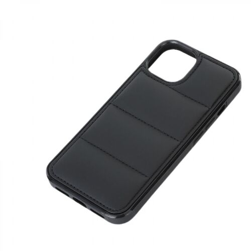 Apple iphone 11 Darbeye Dayankl TPU PU Deri Klf Pc Koruyucu Klf Telefon Klf ile ime Klf-siyah