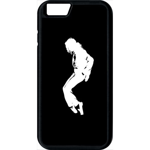 Coque iphone 6s - silhouette michael jackson moonwalk - noir