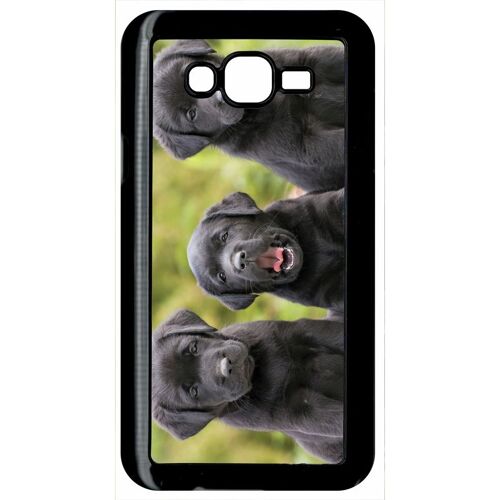 Coque galaxy j7 - chiots labrador retriver noir - noir