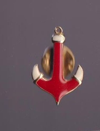 Pin's Ancre Marine Rouge Ref 4039