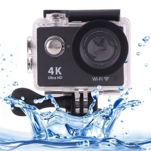 Caméra Sport 4 K Ultra HD 12 Mp LCD 2 Pouces Wifi 170 Degrés Étanche Noir + SD 4Go YONIS