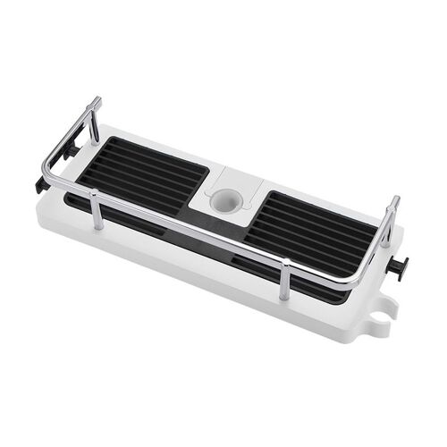 Support de rangement de douche, organisateur d'étagère de salle de bain, support de plateau de shampoing, sans perçage, étagère flottante pour mur, article domestique
