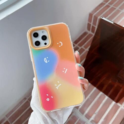 Coque Souple Smiley Smiley Gradient Smile Pour Iphone (Multicolore, Iphone 12 Pro Max)