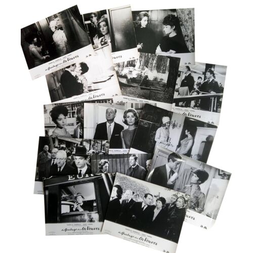 Du Grabuge Chez Les Veuves : Jeu De 14 Photos D'exploitation Cinématographique - Format 23,5x29,5 Cm - De Jacques Poitrenaud Avec Danielle Darrieux, Dany Carrel, Jean Rochefort, Jean Carmet - 1964 #