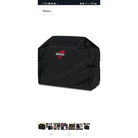 KESSER® BBQ Premium Housse de Barbecue Barbecue à gaz Couverture de Barbecue Couvercle résistant aux intempéries - pour barbecues Weber, Brinkmann, Housse de Protection, Le Noir, 132 x 66 x 109 cm