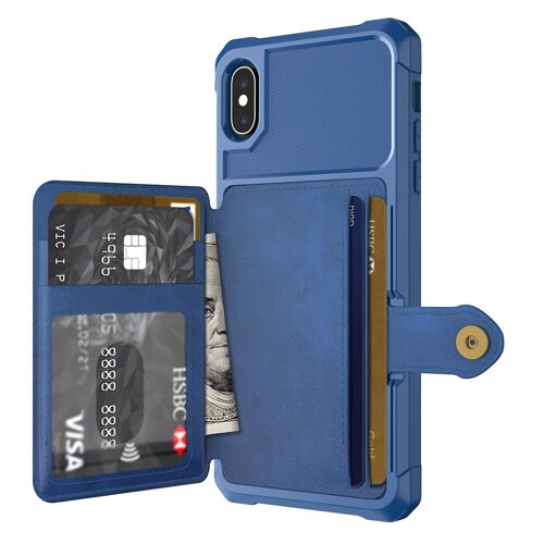 Coque pour iPhone 12 Pro Max avec porte-cartes, étui portefeuille mince en cuir léger pour iPhone