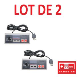 2 X Manette Pour Nintendo Nes Classic Mini - 1.8 Mètre