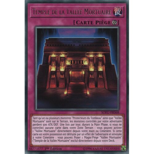 Yu-Gi-Oh! - Sofu-Fr068 - Temple De La Vallée Mortuaire - Rare