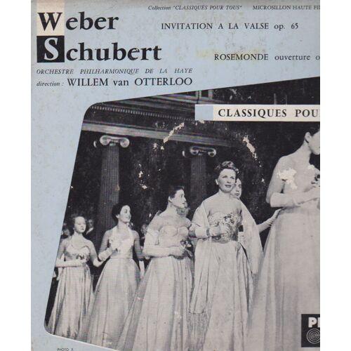 25 Cm 33 Rpm Weber Schubert - Invitation À La Valse Op.65 (Orchestration H Berlioz - Rosemonde Ouverture Op.26
