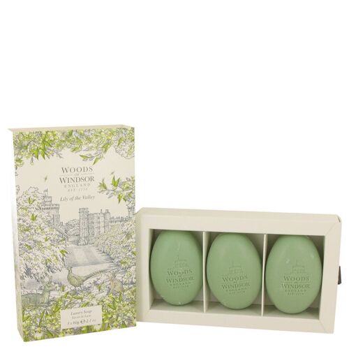 Lily Of The Valley (Woods Of Windsor) By Woods Of Windsor Three 2.1 Oz Luxury Soaps 2.1 Oz 