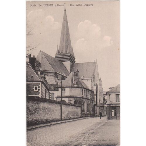 Cpa - Notre-Dame De Liesse (Aisne/02350) - Rue Abbé Duployé - (Non Circulée)