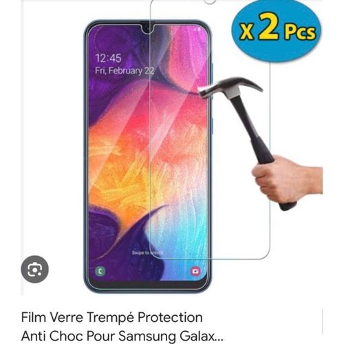 Pack De 2 Verres Trempé Protection Écran (Dureté 9h, 3d-Touch, 100% Transparent) Pour Smartphone Samsung A10