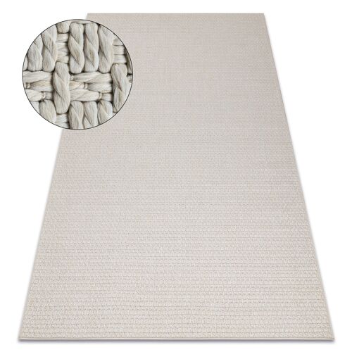 136x190 Cm Tapis Origi 3561 Crème - Ficelle Sisal Tissée À Plat