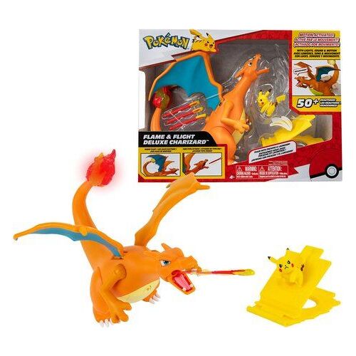Bandai Pokémon Figurine Dracaufeu Deluxe 15 Cm + Figurine Pikachu 5cm