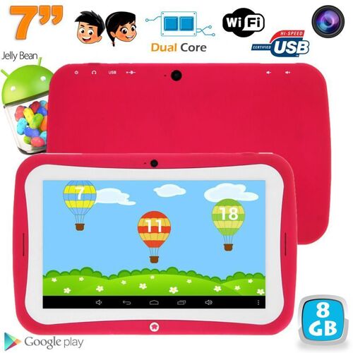 Tablette Tactile Enfant Éducative 7 Pouces Android 4.2.2 Rose 8go