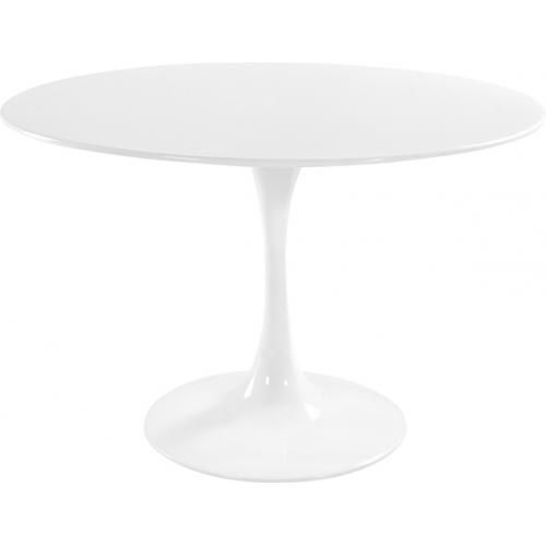 Table Ronde Tulipa Fibre De Verre - 120 Cm Blanc