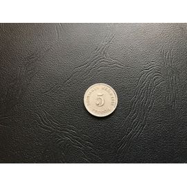 5 Pfennig - Wilhelm Ii Type 2 - Grand Aigle - Allemagne