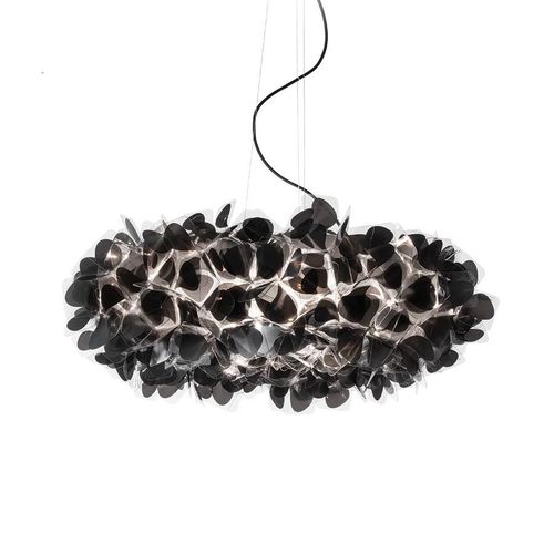 Slamp Lampe À Suspension Clizia Large Mama Non Mama Black (Câble Et Rosace Noirs - Cristalflex®)