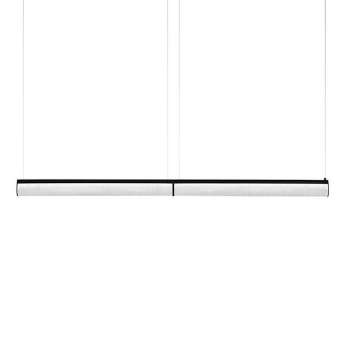 Slamp Lampe À Suspension Modula Double (Noir Et Cristal - Lentiflex® Et Abs)