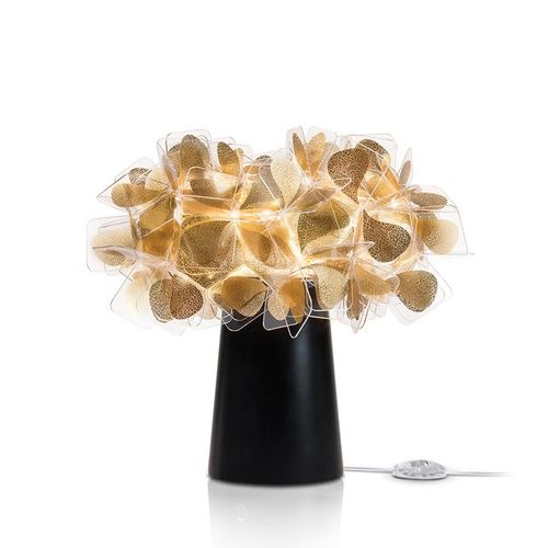 Slamp Lampe De Table Clizia Table On/Off Mama Non Mama Gold (Base Noire - Lentiflex)