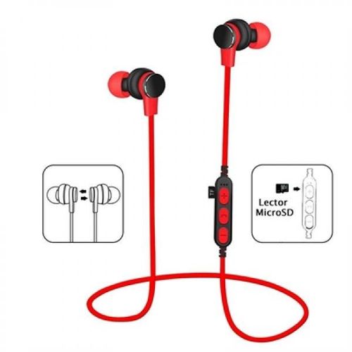 Platinet PM1061R casque Sans fil Ecouteurs Appels/Musique Bluetooth Rouge