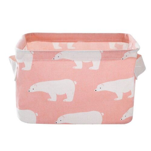 Boîte De Rangement De Bureau En Lin, Panier Étanche Pour Jouets Divers, Sous-Vêtements Cosmétiques, Organisateur De Jouets À Domicile, Sac/Paniers