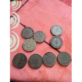 Lot De 9 Pièces De 10 Pfennig 1949 1950