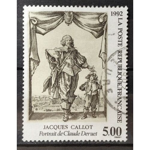Jacques Callot - Claude Deruet 5,00 (Très Joli N° 2761) Obl - France Année 1992 - N22100