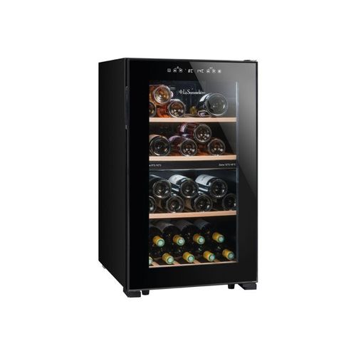 Cave à vin La Sommelière LS51.2ZBLACK - 118 litres Classe G Noir - 50 bouteilles