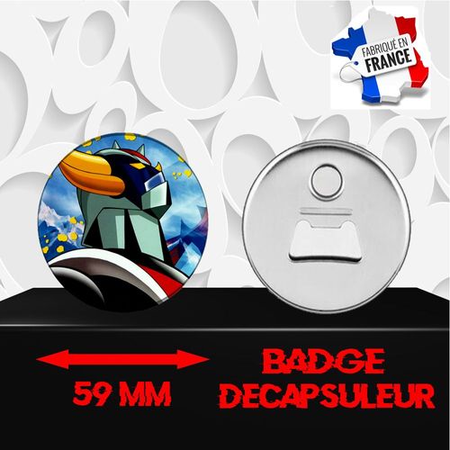 Magnet Décoratif Décapsuleur Aimanté 59 Mm Manga Goldorak 208