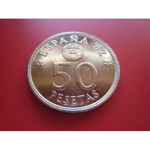 Pièce De Monnaie 50 Pesetas Commémorative Coupe Du Monde De Football 82 - Juan Carlos I D'espagne - 1980-80