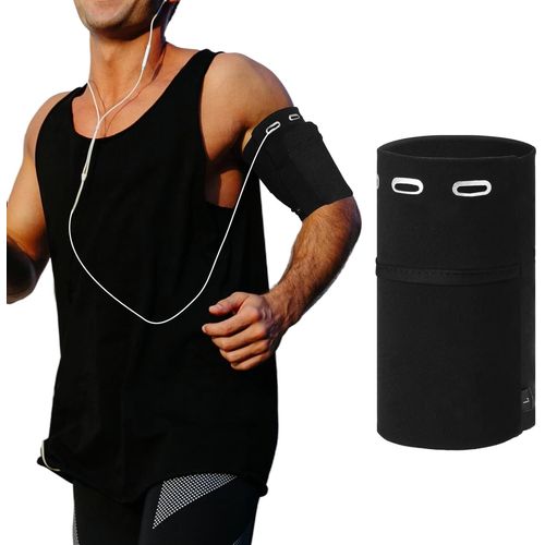 1 Brassard De Sport Universel Pour Téléphone Portable - 26,9 À 29,9 Cm - Avec Trou Pour Écouteurs - Convient Pour Tous Les Téléphones Portables Pour Le Cyclisme,Le Fitness - Noir