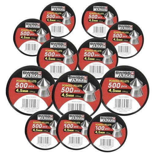 Boite De Plombs À Tête Pointue 4.5mm Par 12