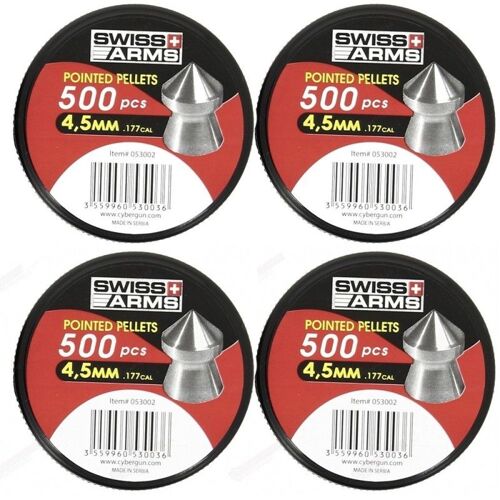 Boite De Plombs À Tête Pointue 4.5mm Par 4