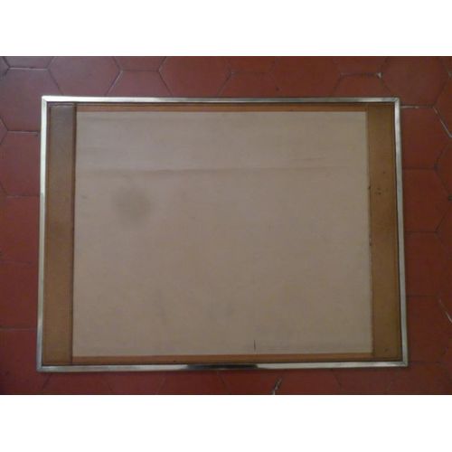 Sous-Main De Bureau Cuir Et Cuivre Bicchielli