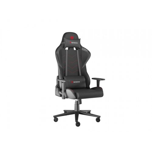 Chaise De Gaming - Genesis - Ergonomique - Tissu Respirant - Réglable En Hauteur - Accoudoirs Confortables