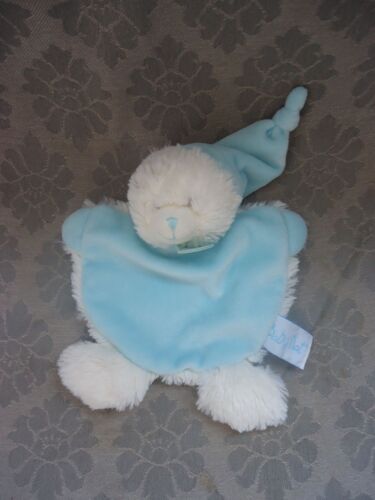 Ours Blanc Doudou Plat En Peluche Petit 22 Cm Baby Nat